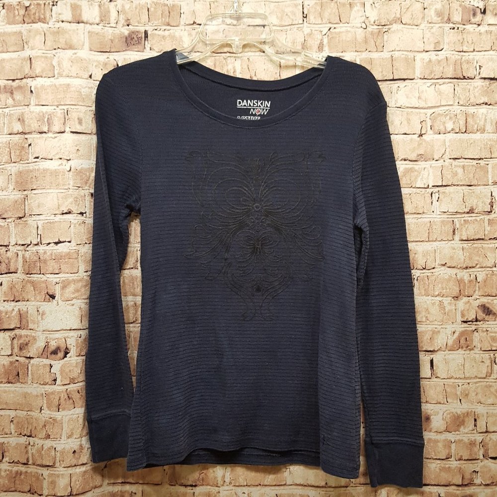 Danskin Thermal Now Active Long Sleeve Top Size Medium 8-10